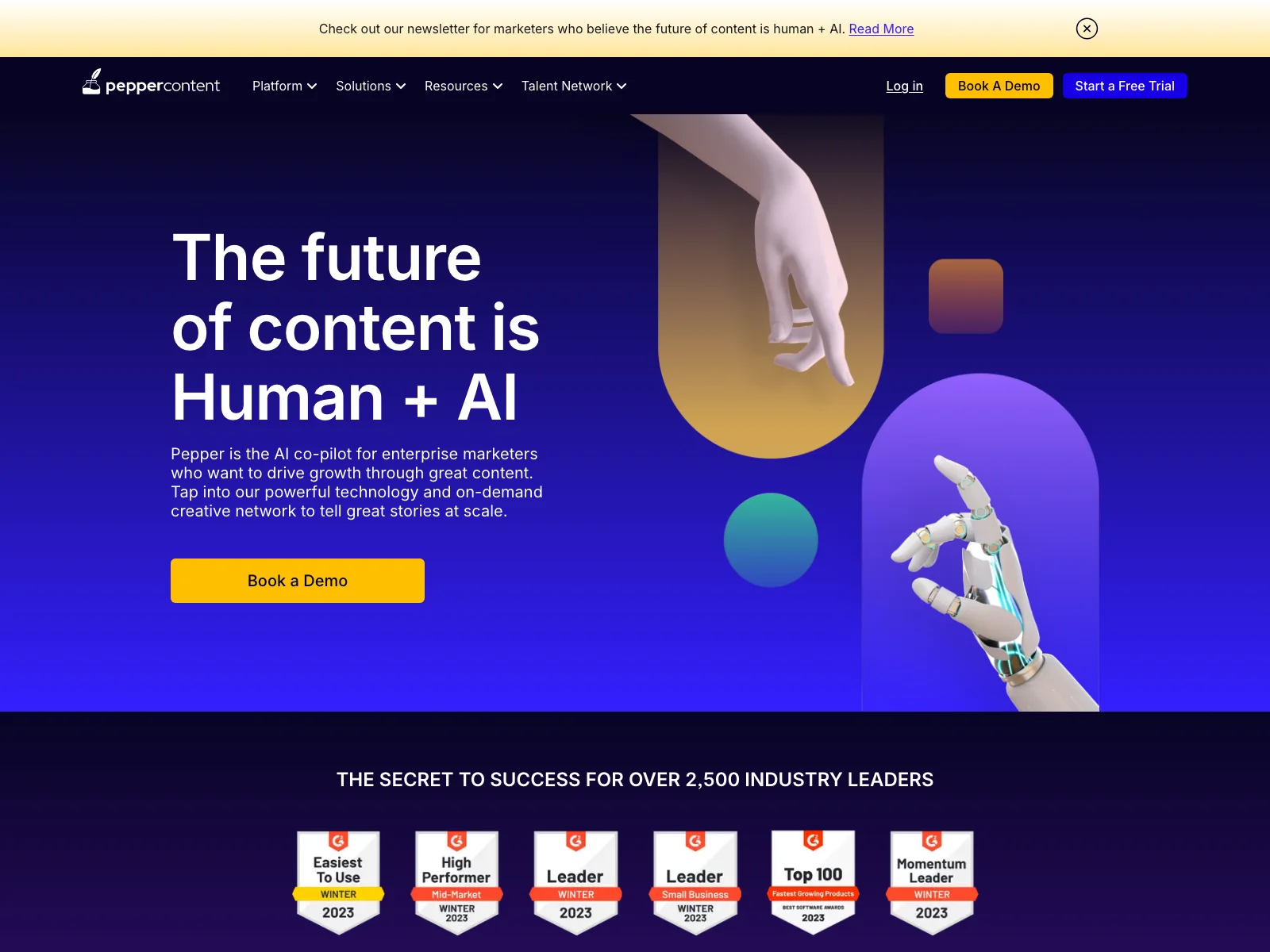 Pepper Content: Empowering Enterprise Marketers with AI-Driven Content Marketing