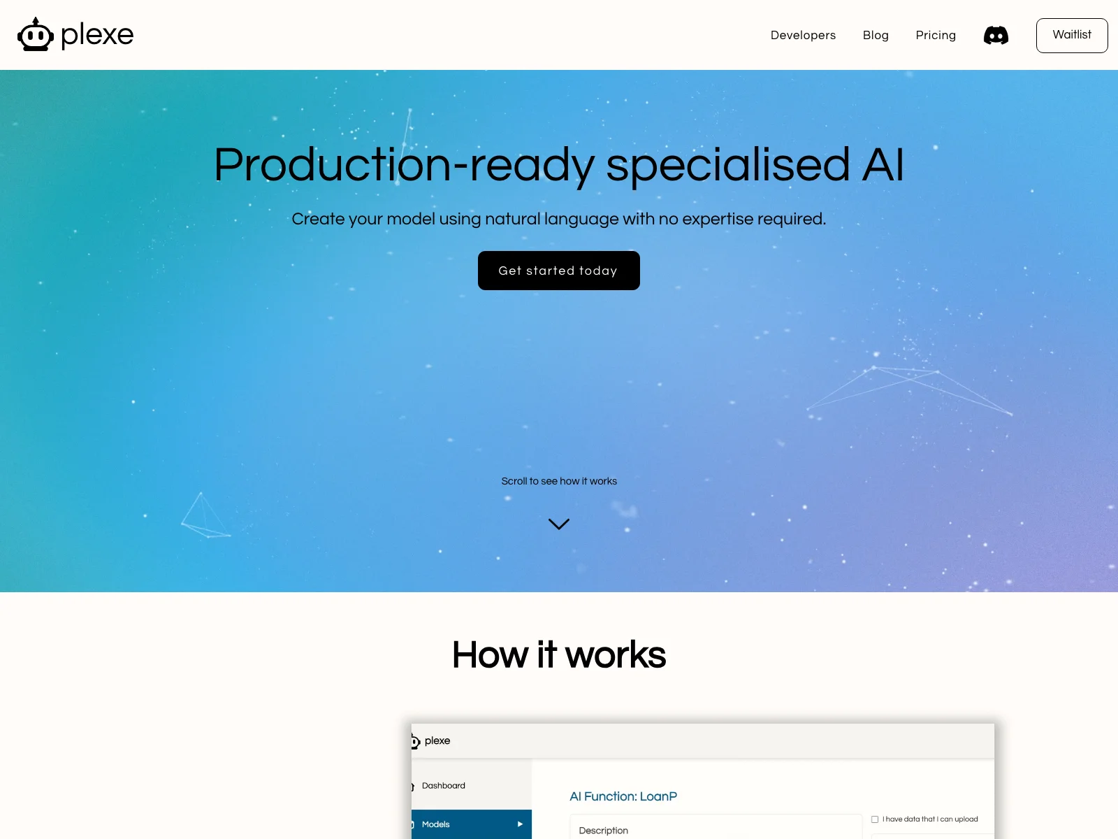 Plexe: Simplifying Automated Machine Learning with AI