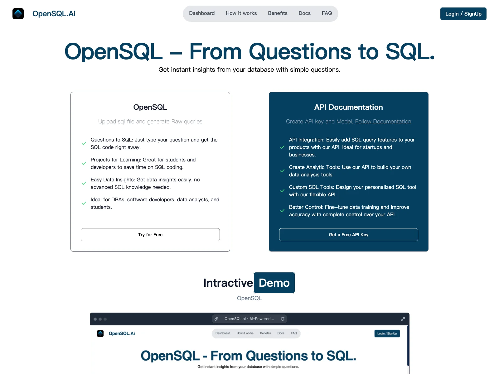 OpenSQL.ai: Transform Your Database Queries with AI