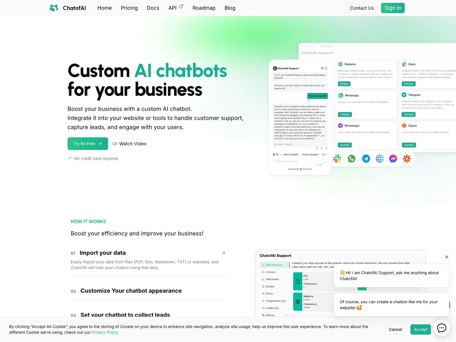 ChatofAI: Custom Chatbots for Business Growth