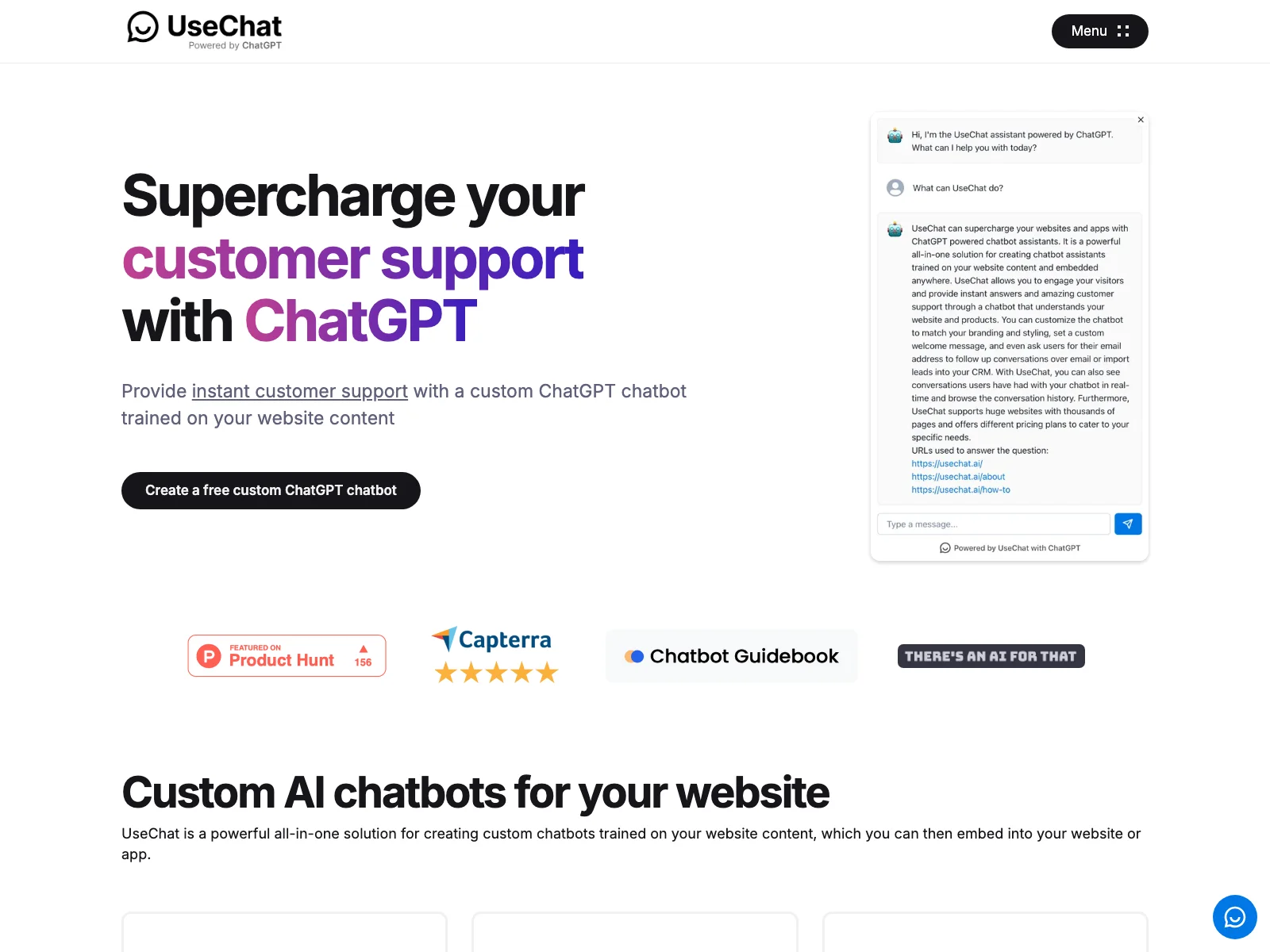 UseChat.ai: Transform Your Customer Support with Custom Chatbots