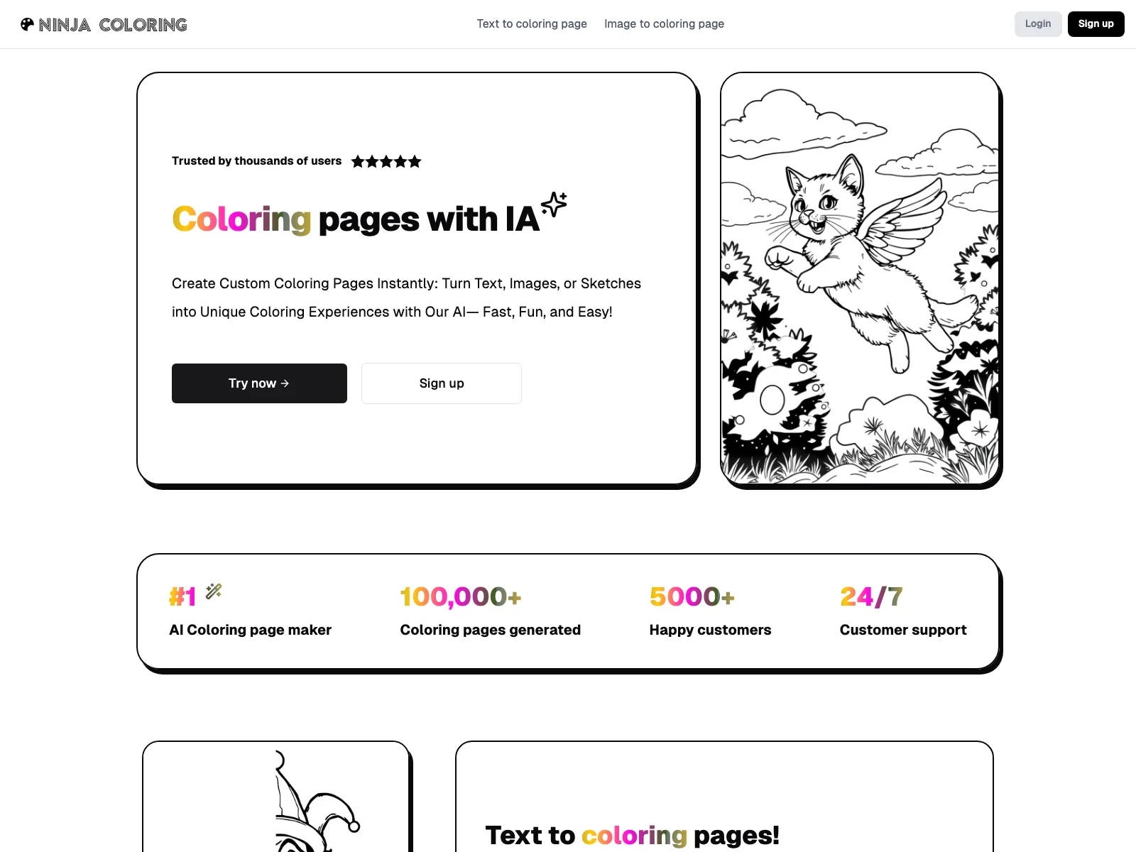 NinjaColoring: Unleash Your Creativity with AI Coloring Pages