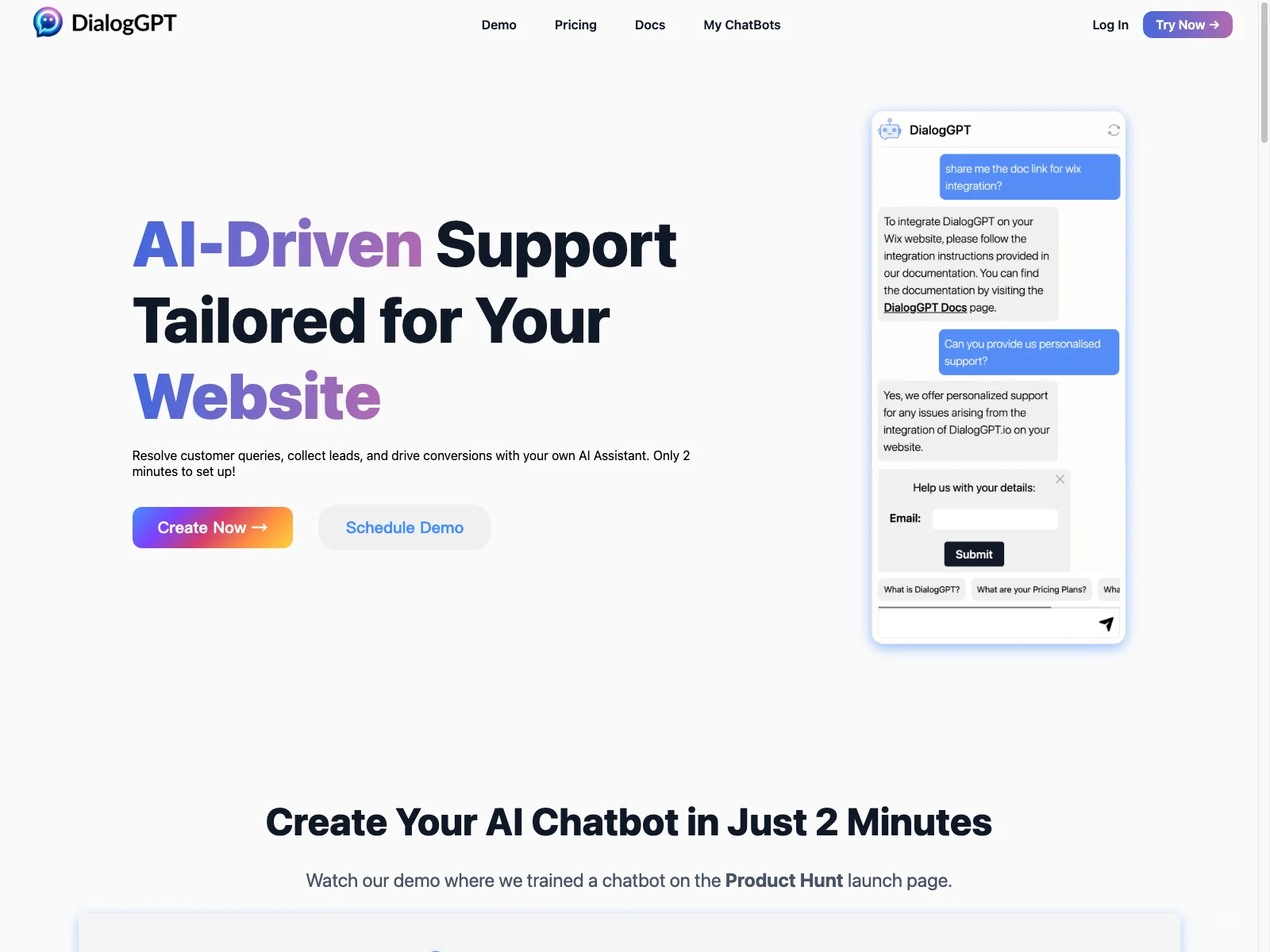 DialogGPT: Transform Your Website with AI Chatbot