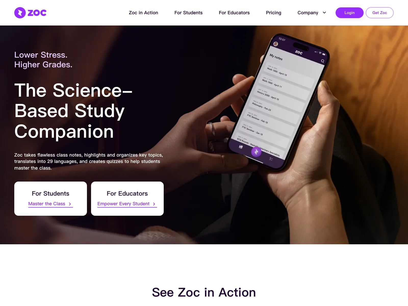 Zoc.ai: AI-Powered Note-Taking for Higher Grades and Lower Stress