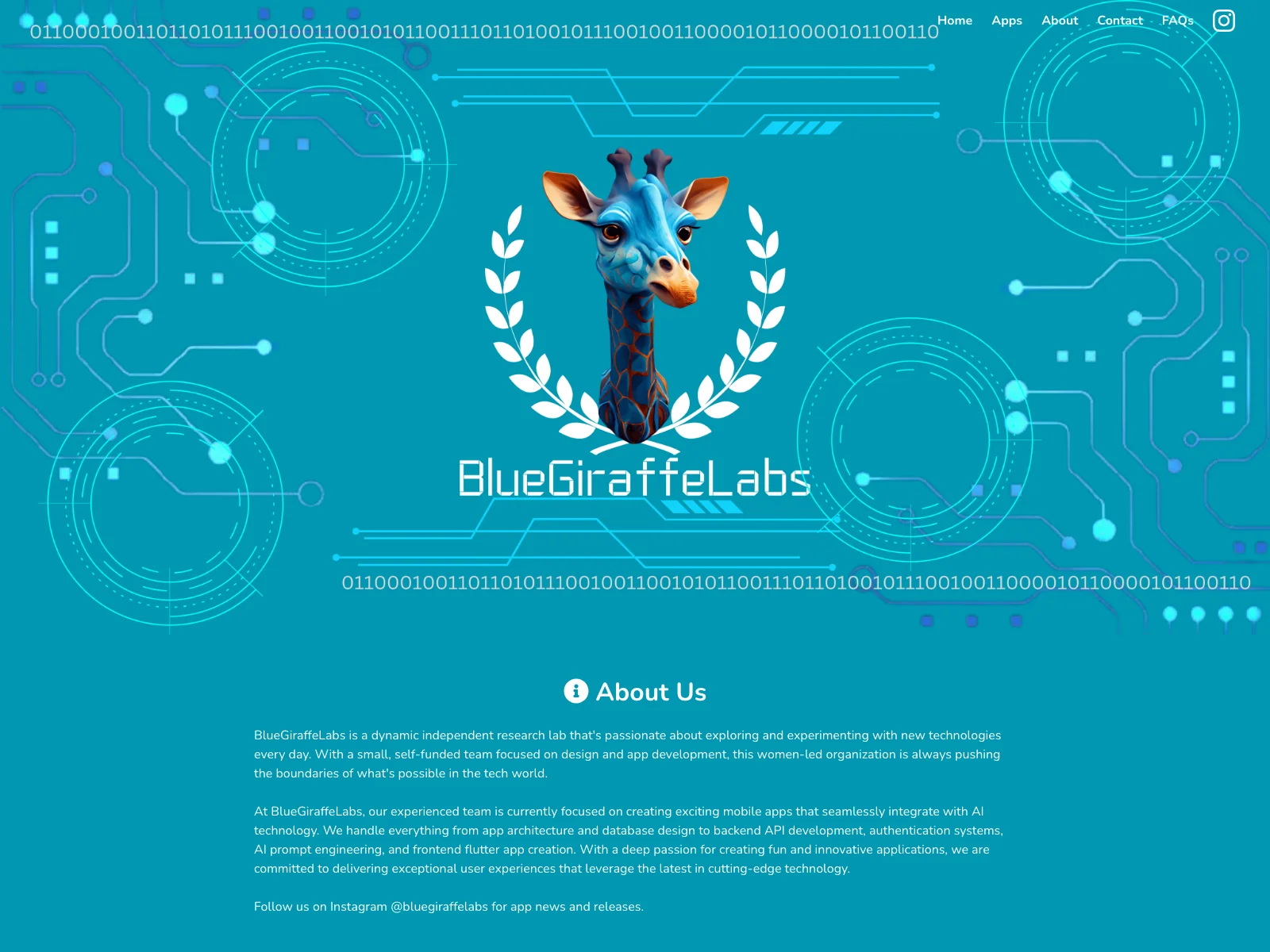 BlueGiraffeLabs：AI技術を融合したモバイルアプリの創造者