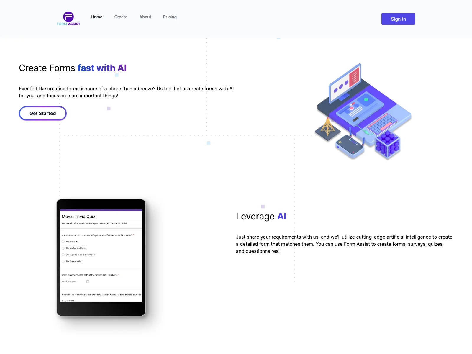 Form Assist - Effortless Form Creation with AI