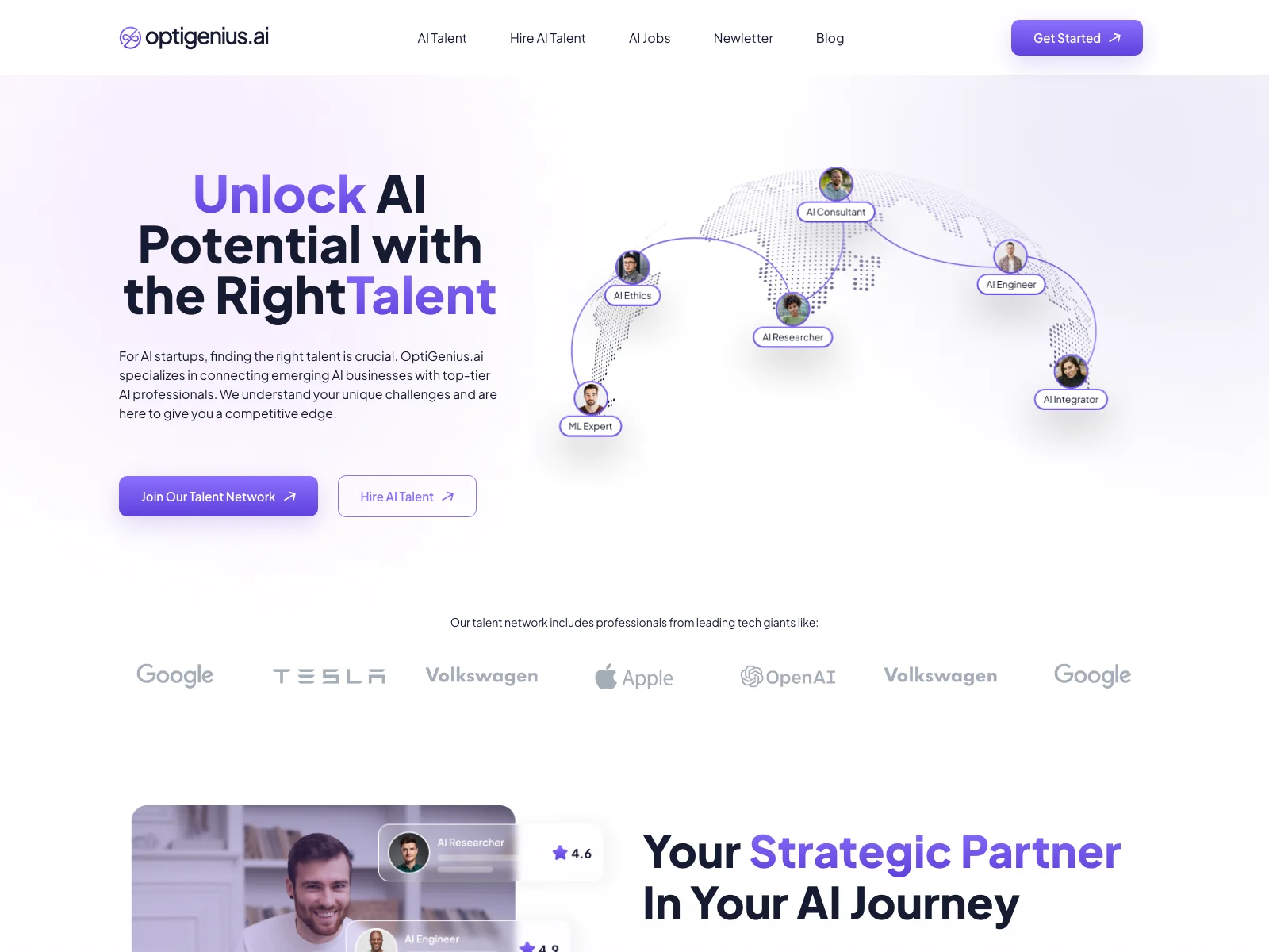 OptiGenius.ai: Connecting Businesses with Premier AI Talent