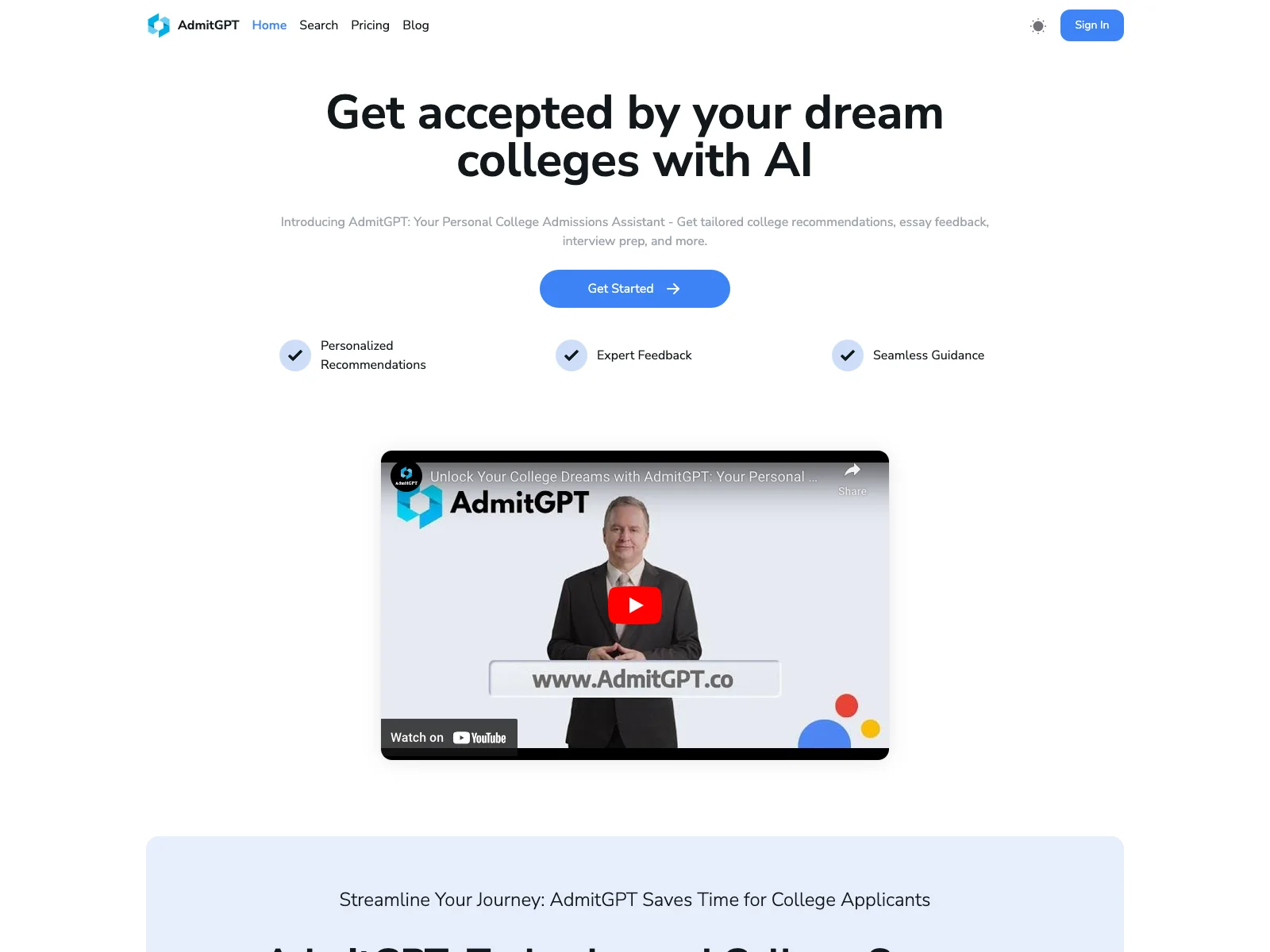 AdmitGPT: Revolutionizing College Admissions with AI