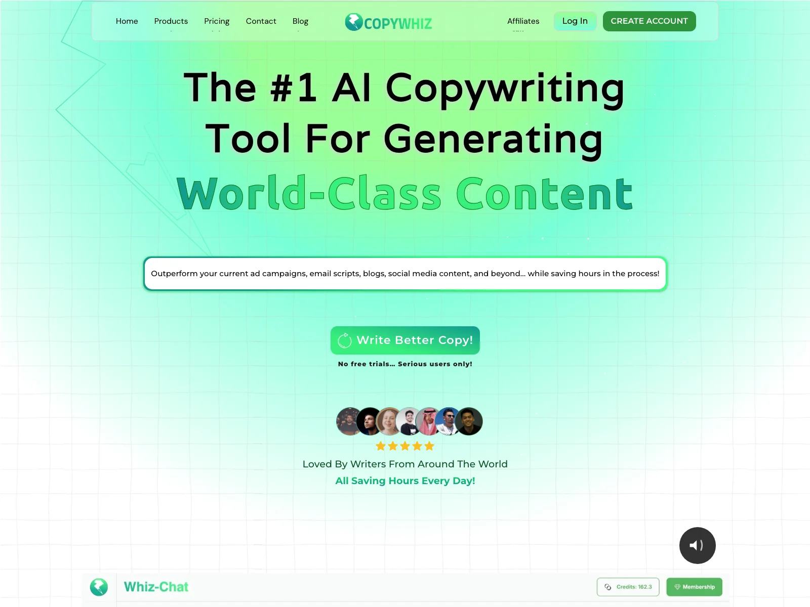 Copywhiz - #1 AI Copywriting Tool for World-Class Content