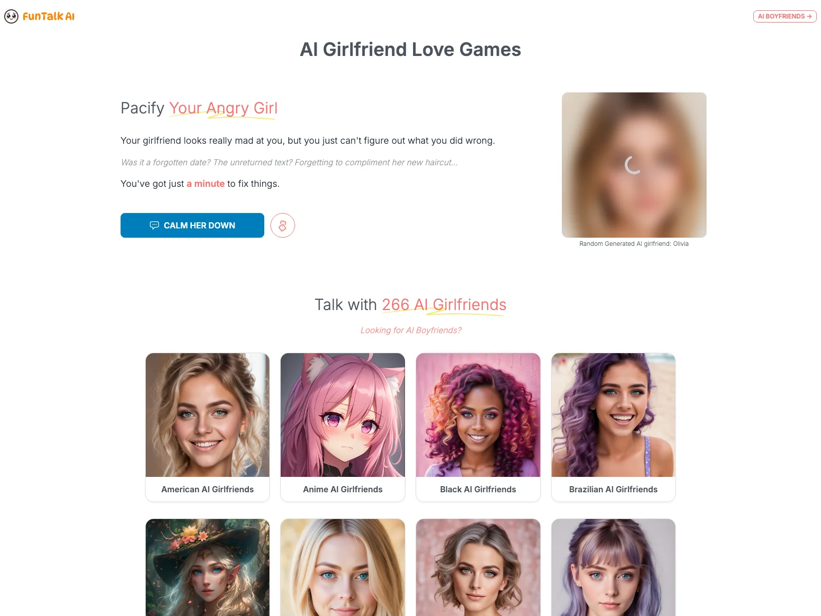 FunTalk AI: The Ultimate Love Simulator with AI Girlfriends and Characters for Immersive Chats