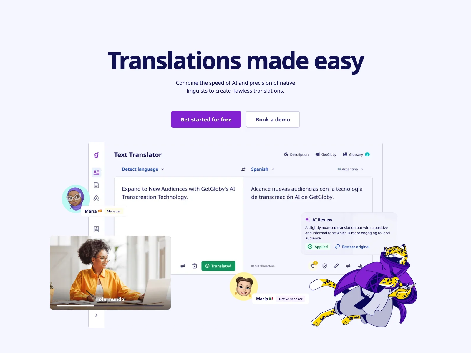 GetGloby: Blending AI and Human Expertise for Flawless Translations