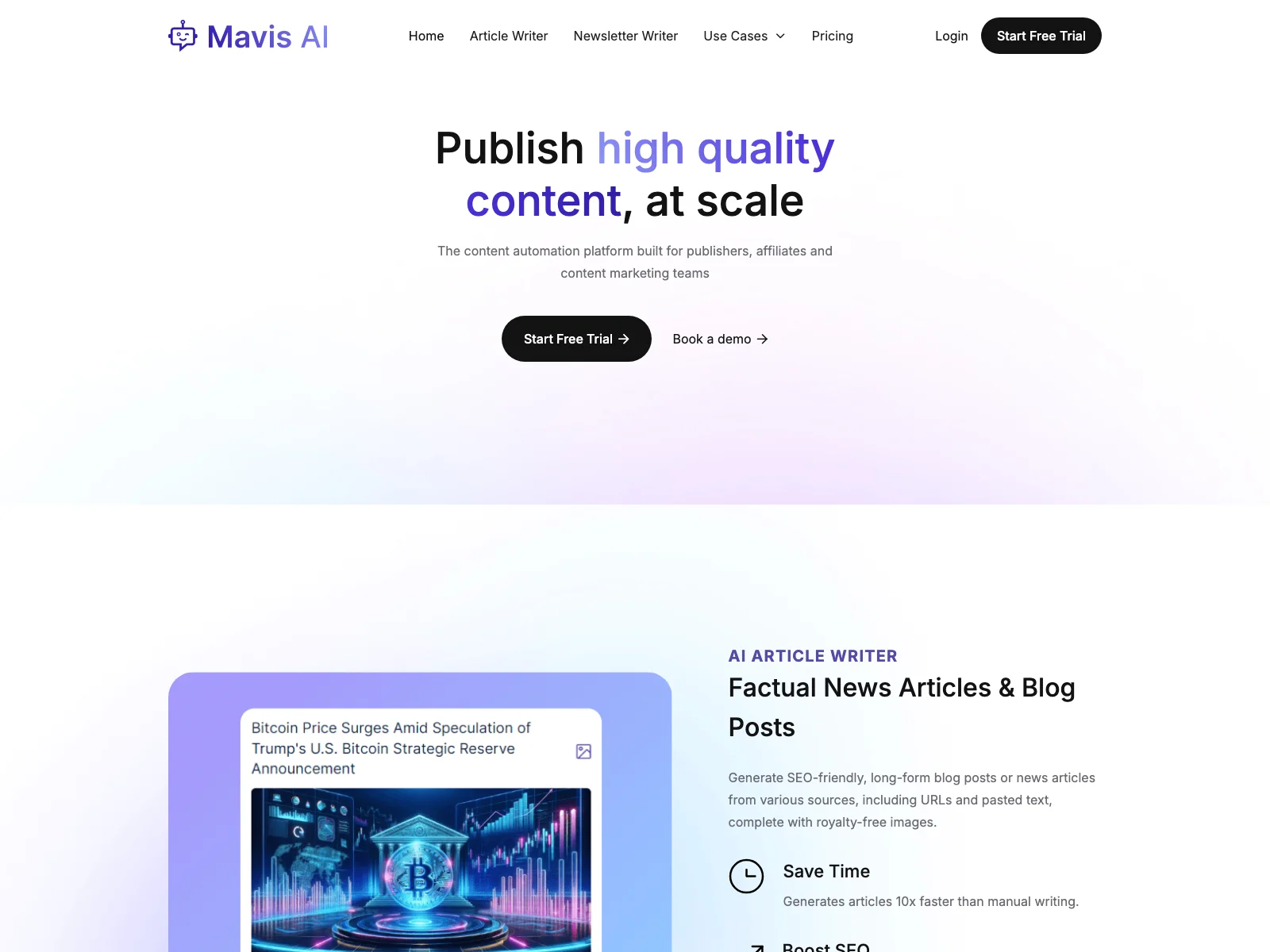 Mavis AI: Empowering Content Creation for Success