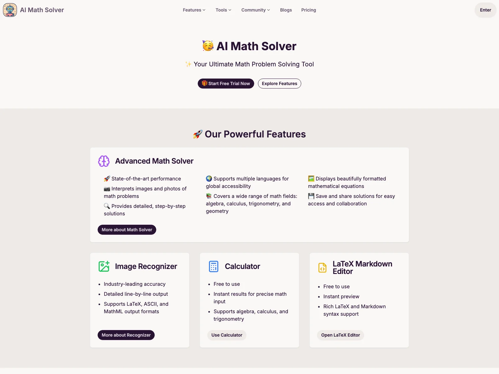 AI Math Solver: Unlock Your Math Potential with a Free Trial