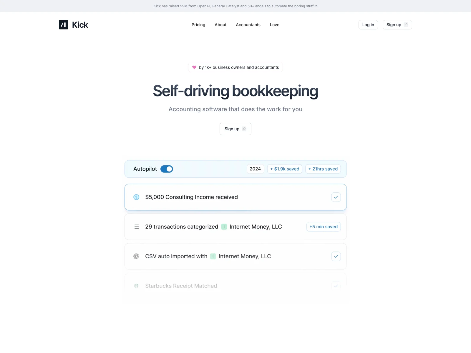 Kick: Automate Bookkeeping for Business Success