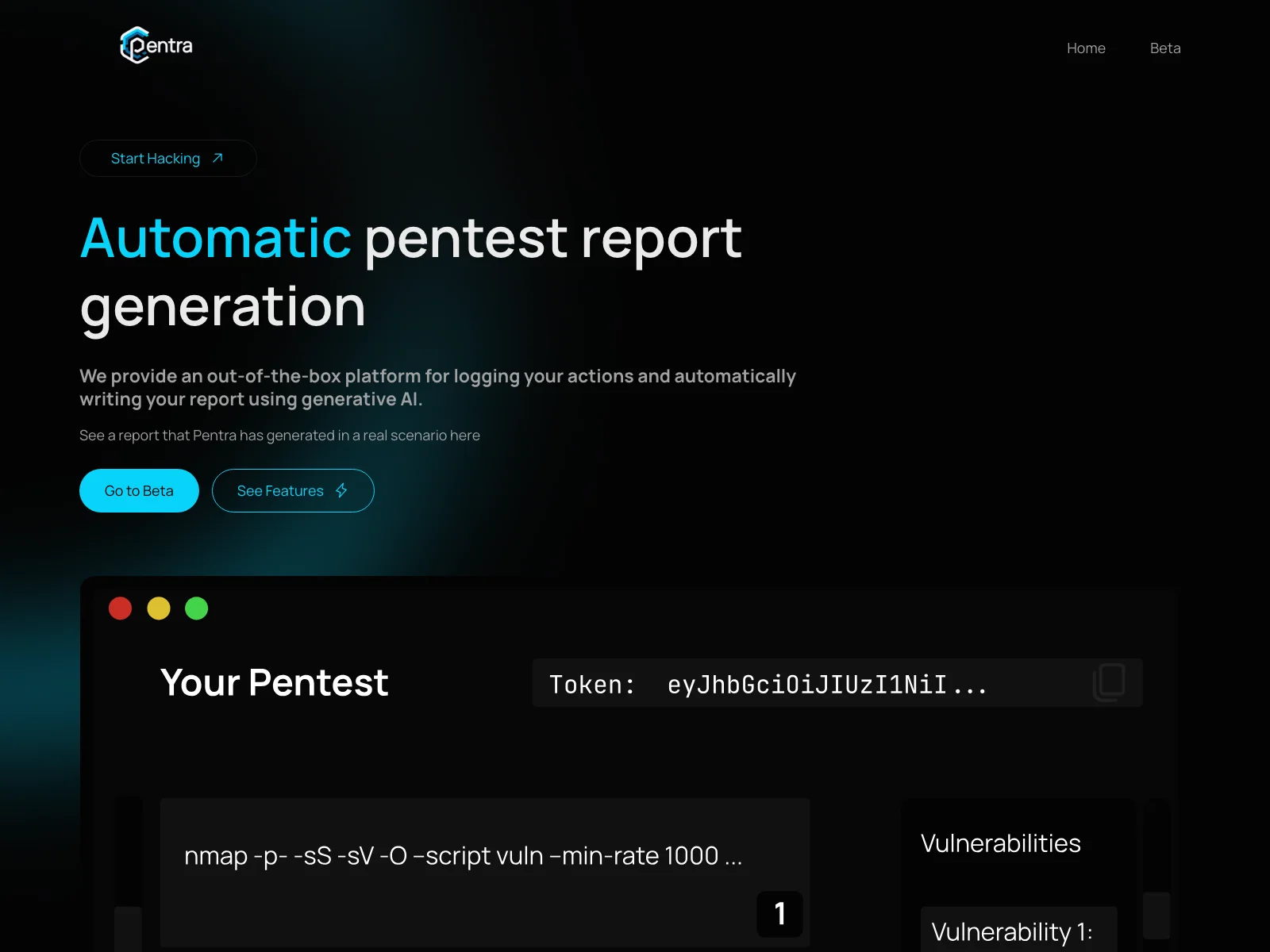 Pentra: Automating Pentest Report Generation