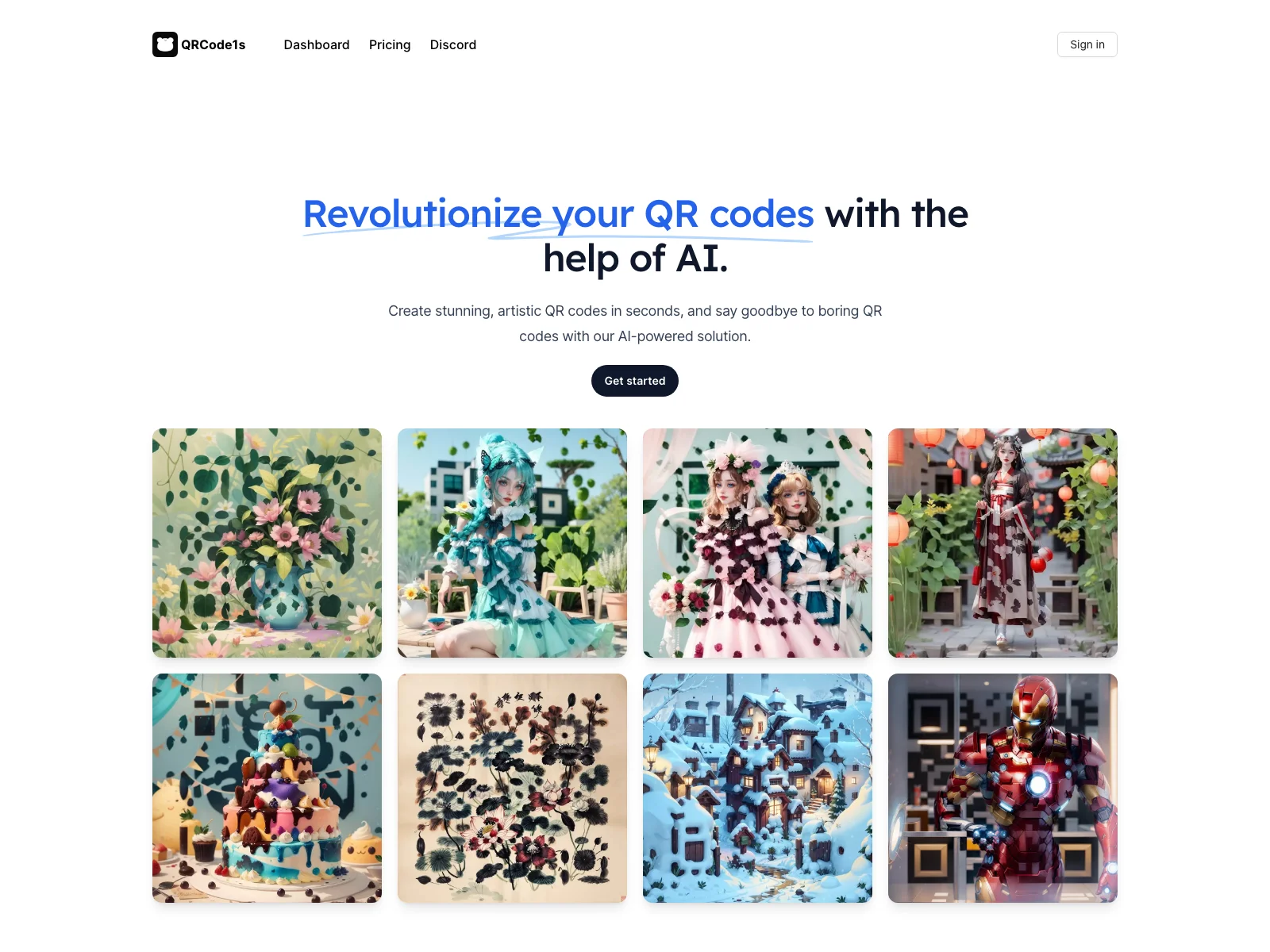 QRCode1s - Make Your QR Codes Stand Out with AI