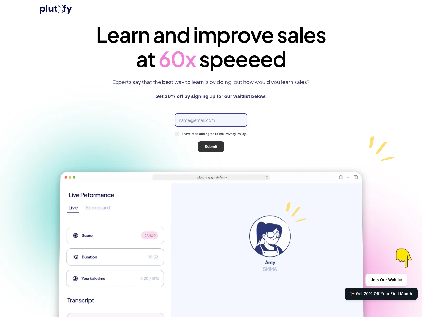 Plutofy: Transform Your Sales Training with AI