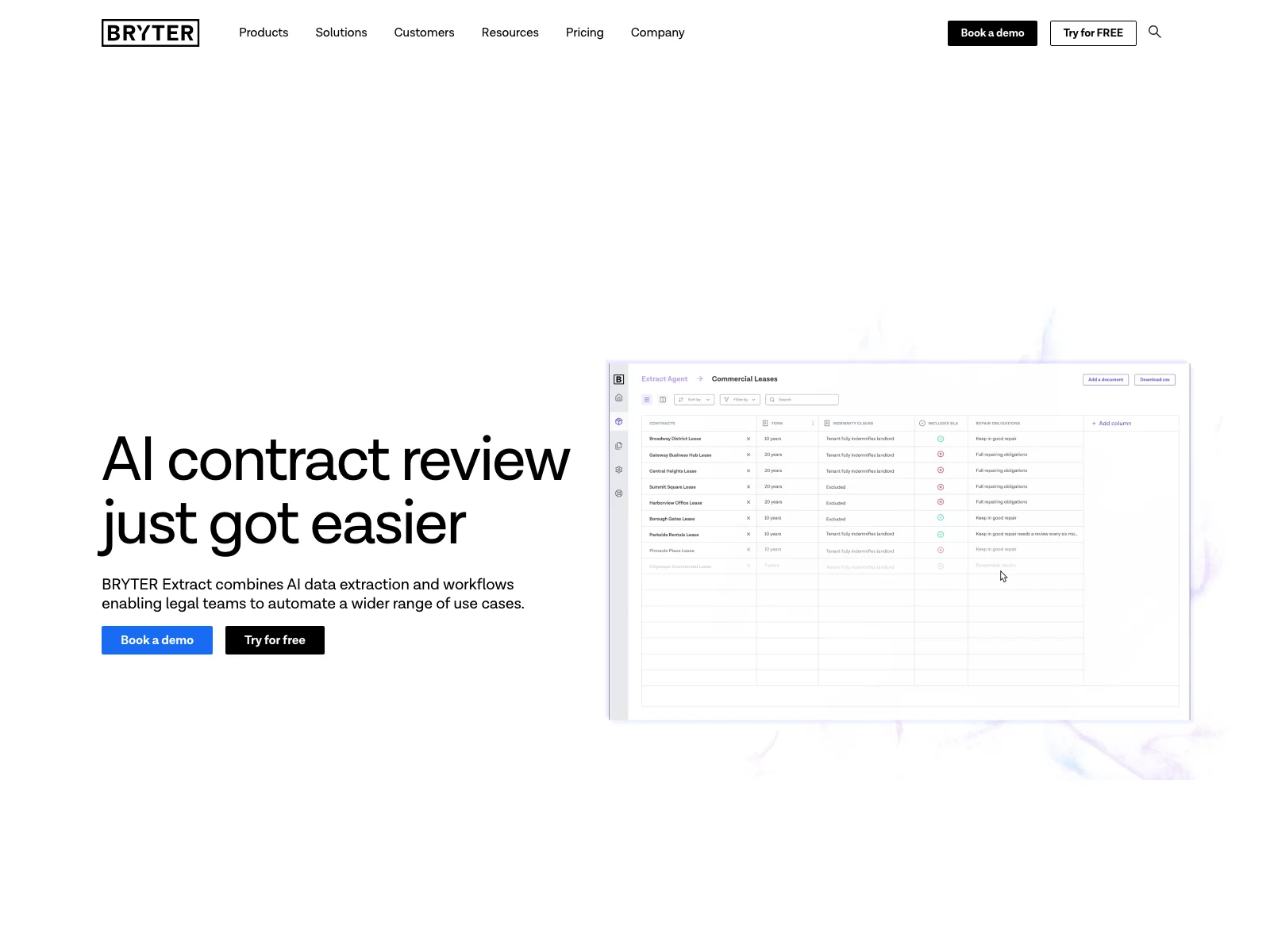 BRYTER Extract: Streamlining Legal Contract Review with AI