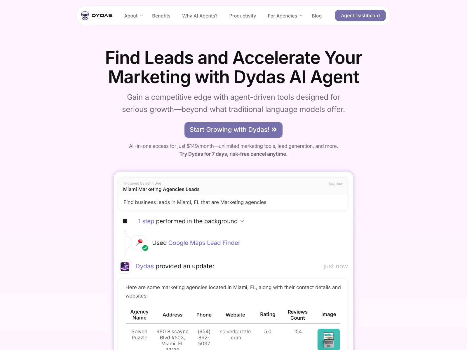 Dydas AI Agent: Unlock Marketing Success and Productivity Boost