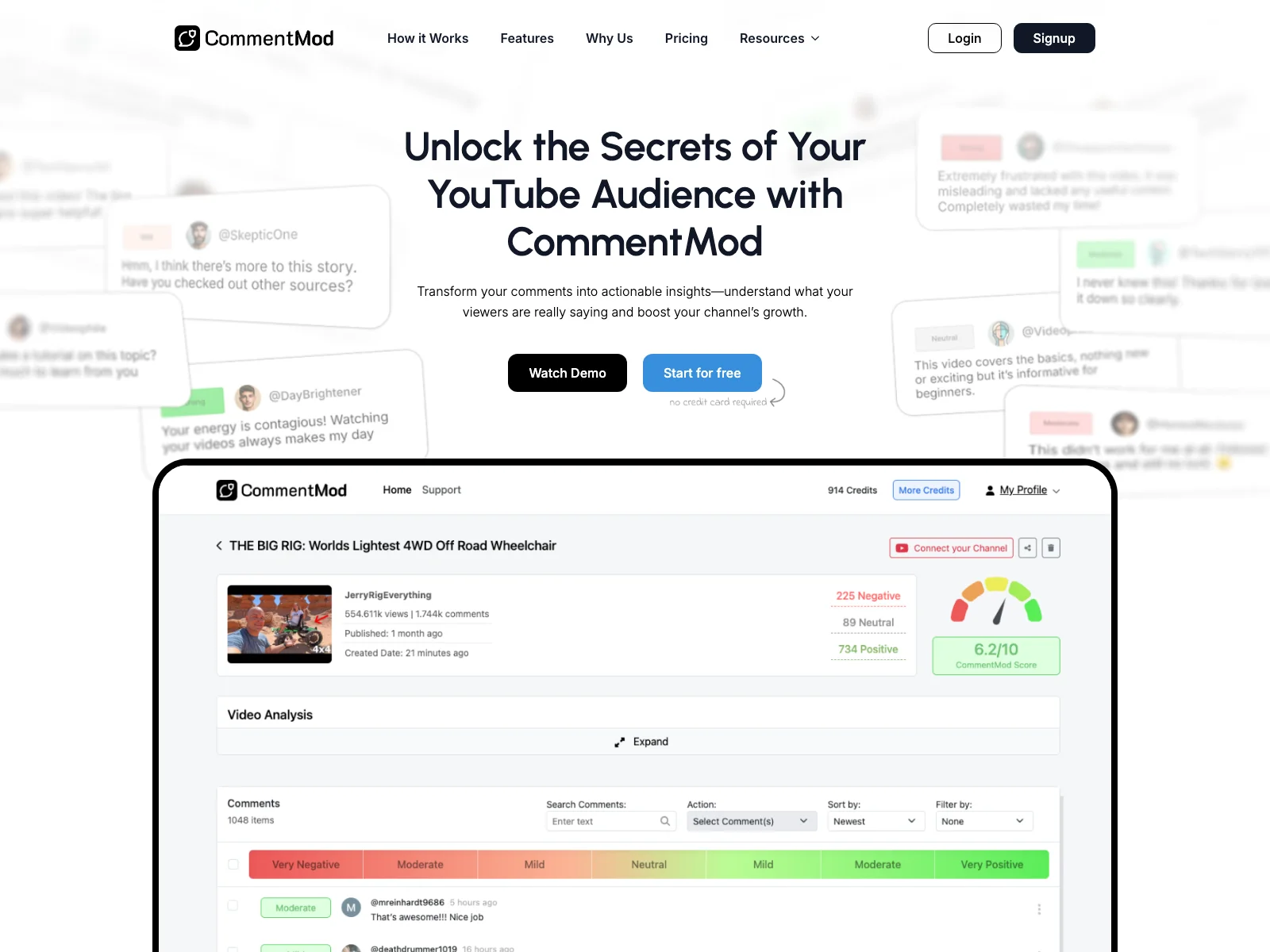 Unleash the Power of YouTube Insights with CommentMod