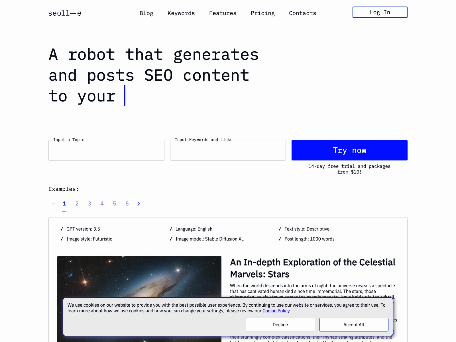 Seoll-e: Empowering SEO with AI-Powered Content Creation