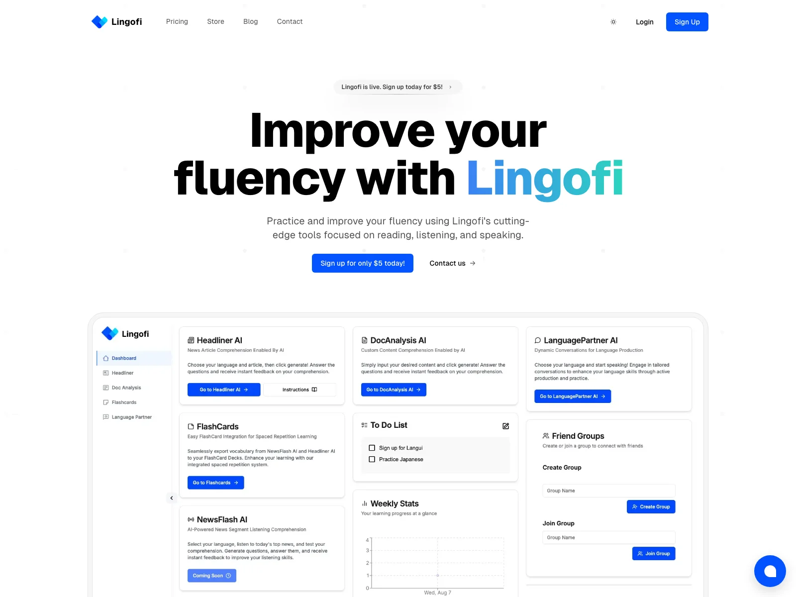 Lingofi: Unleash Your Language Potential