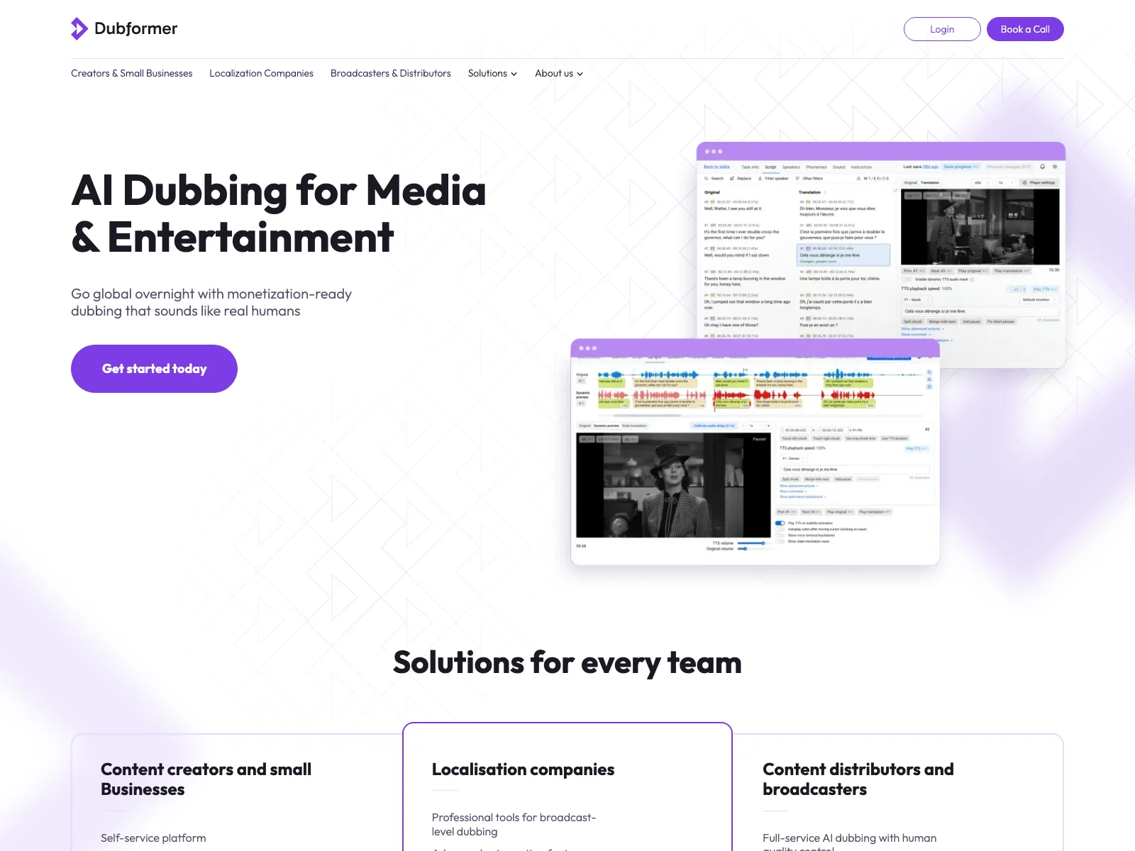 Dubformer: Transform Your Media with AI Dubbing