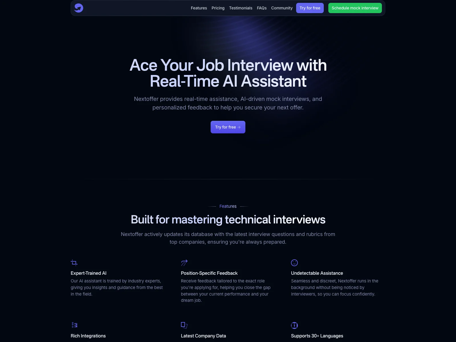 Nextoffer: Empowering Candidates with AI Interview Assistance