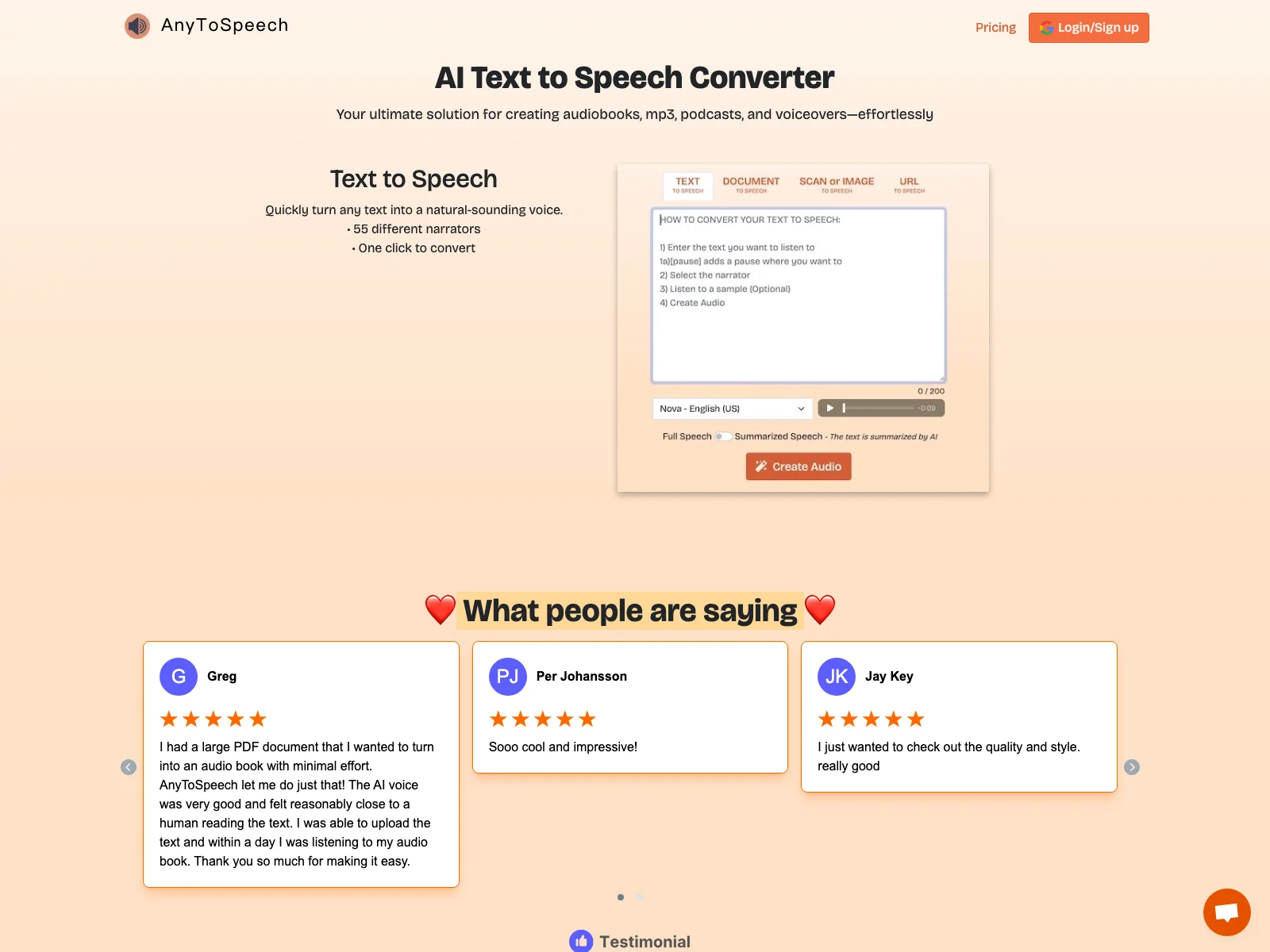 AnyToSpeech: Your AI-Powered Text to Speech Solution for Diverse Audio Creation