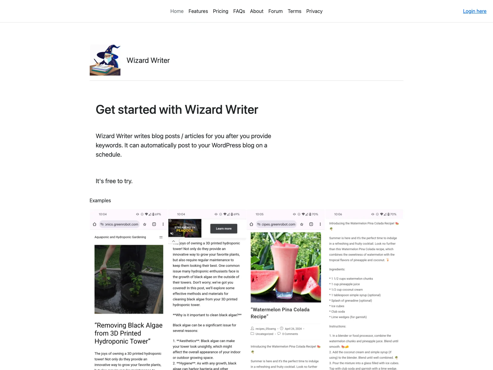 Wizard Writer: Generate Quality Blog Posts with Ease