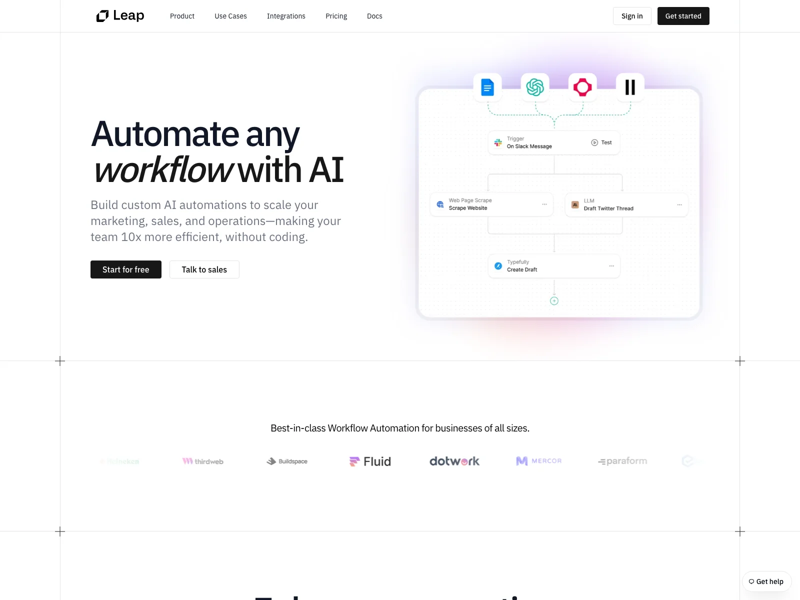 Leap AI: Boosting Business Efficiency with Automation