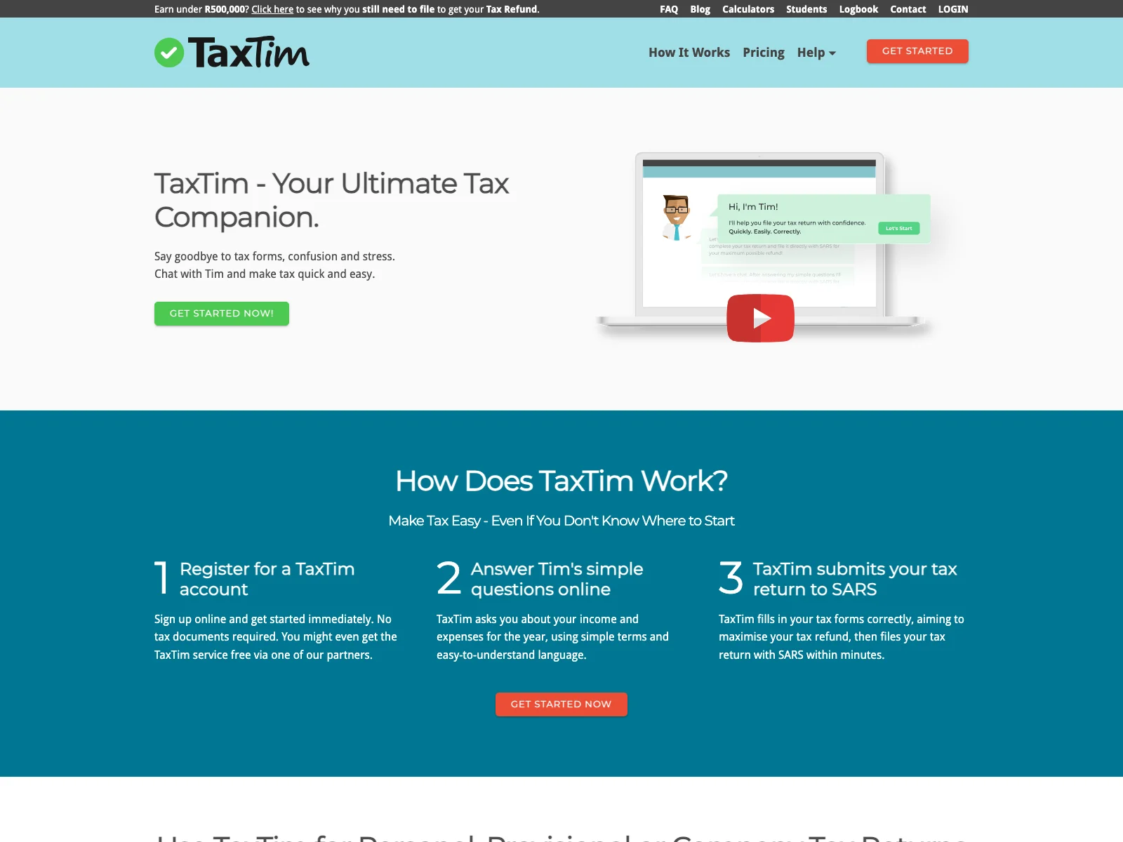 TaxTim: The AI-Powered Tax Companion for Quick and Easy South African Tax Returns