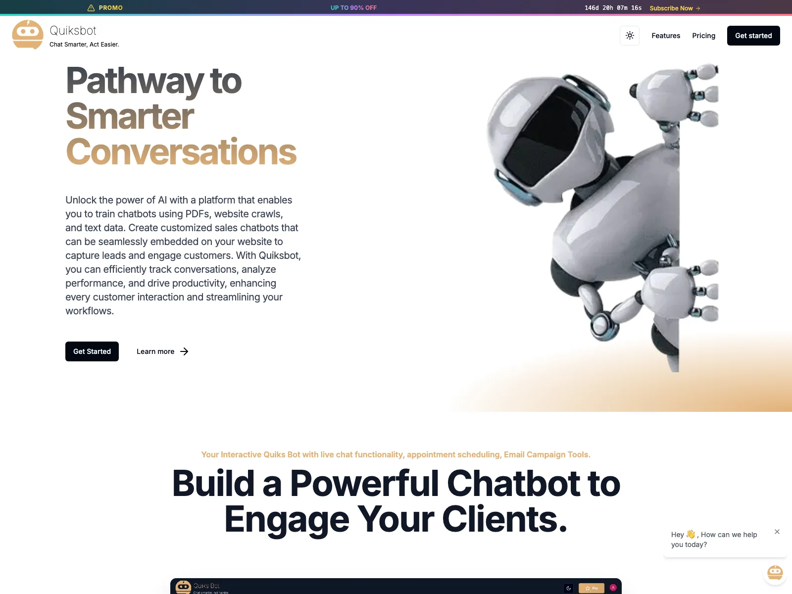 Enhance Customer Interactions with Quiksbot - AI Chatbot for Websites