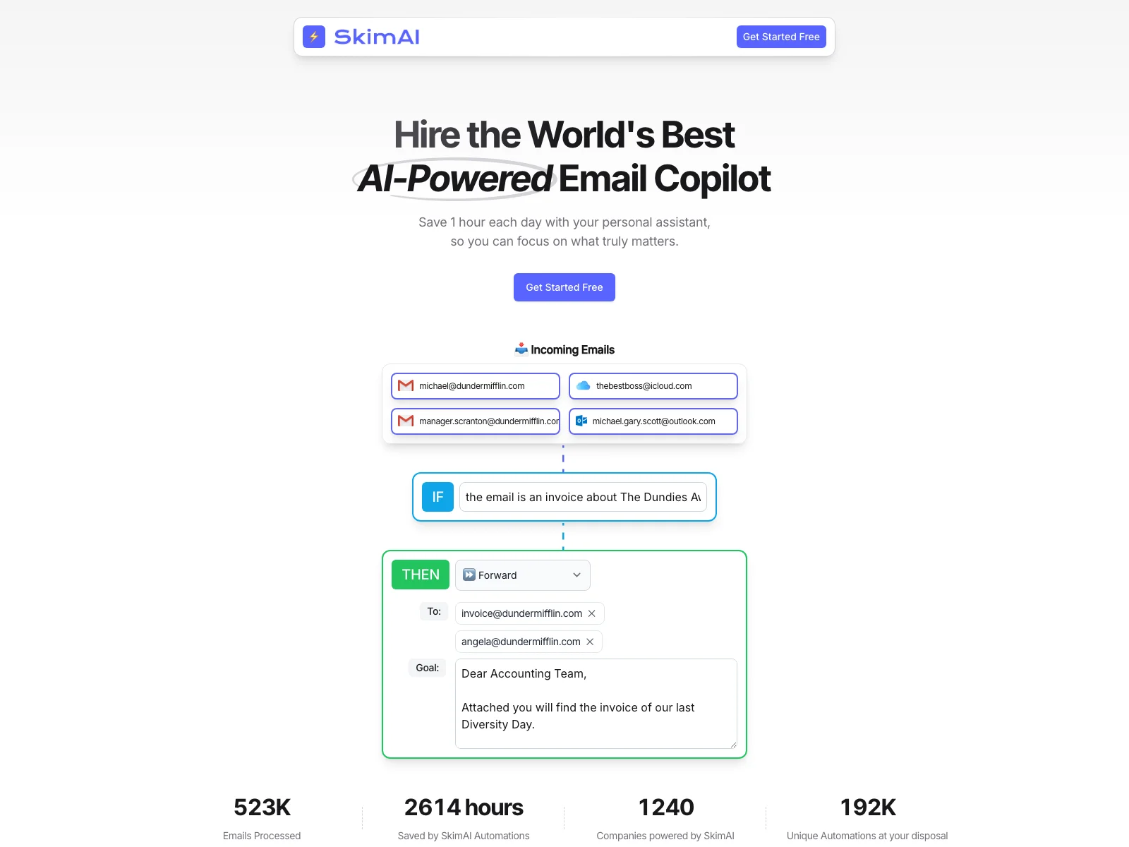 SkimAI⚡️: 10x Your Productivity with AI-Powered Email Assistant