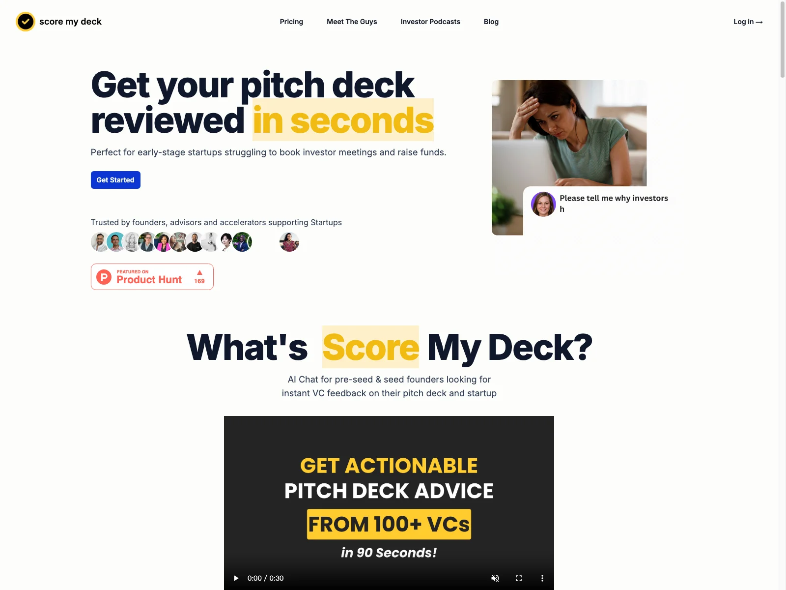 Score My Deck: Your AI-Powered Pitch Deck Analysis for Successful Fundraising