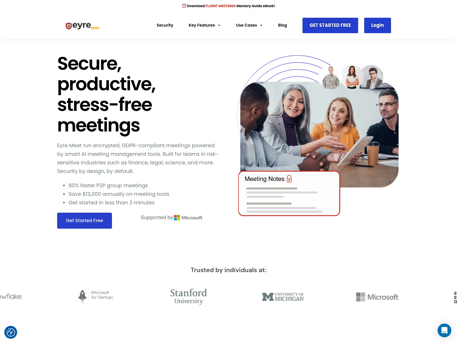 Eyre Meet: Secure Online Meetings for Productivity