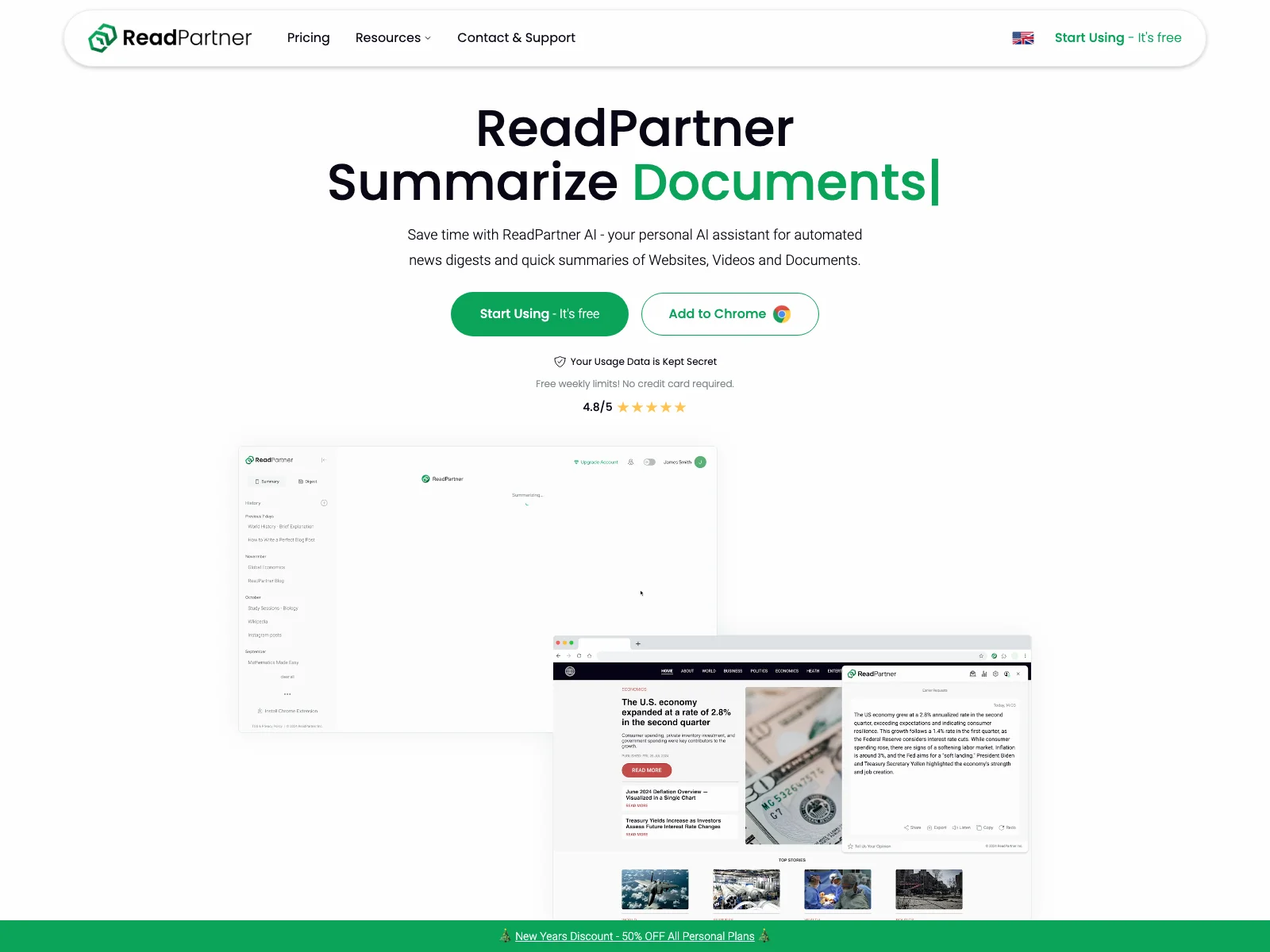 ReadPartner: Revolutionize Content Consumption with AI Summaries