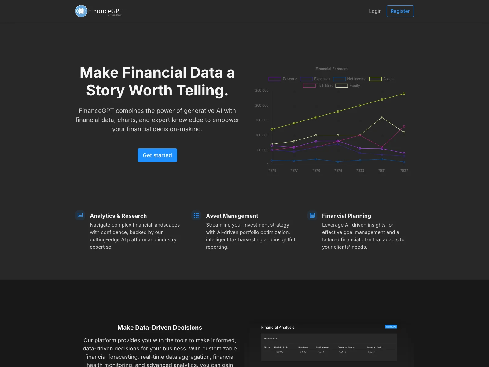 FinanceGPT - Empowering Financial Decisions with AI