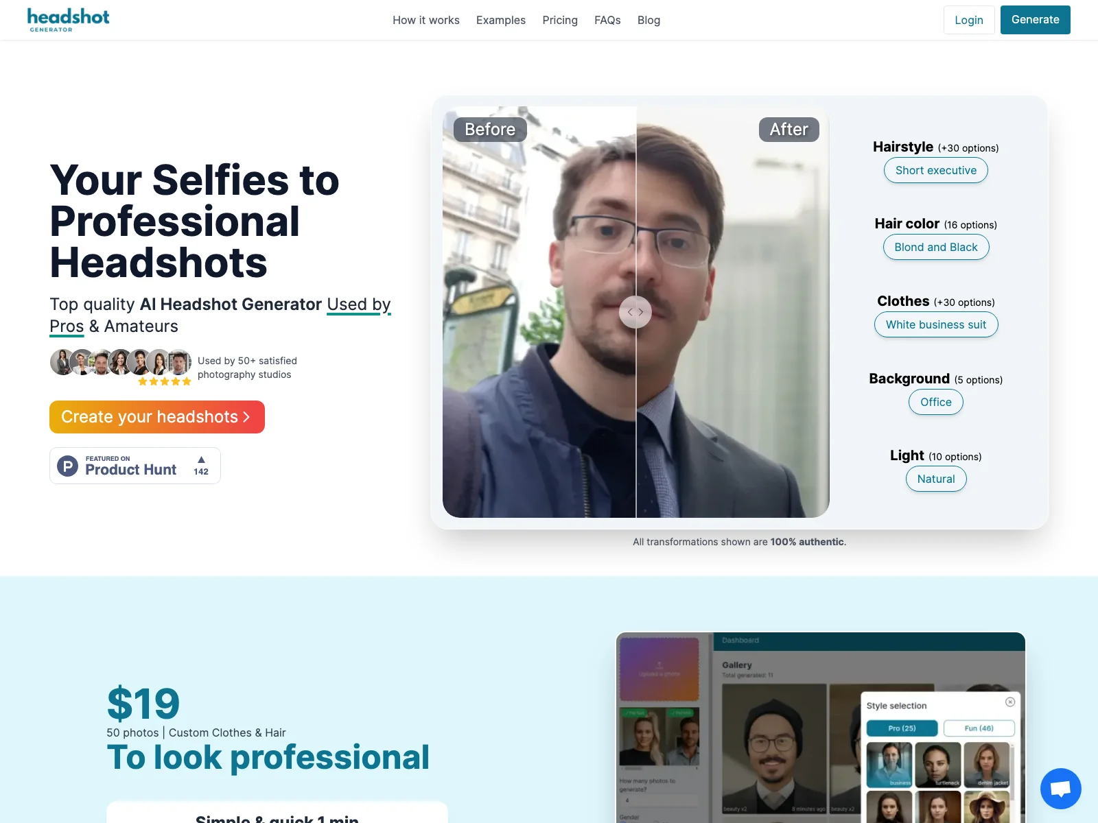 AI Headshot Generator: Transform Selfies into Professional Headshots