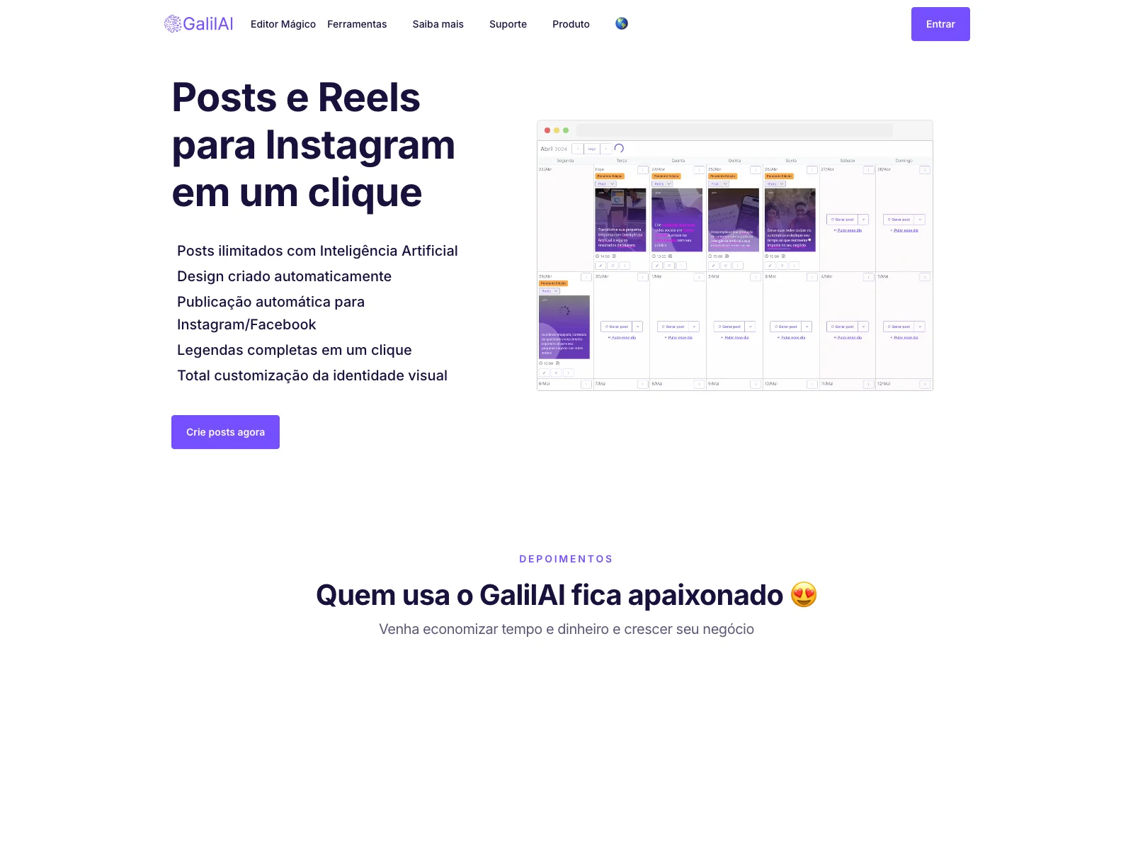 Crie posts para Instagram em segundos com GalilAI: Economize Tempo e Dinheiro