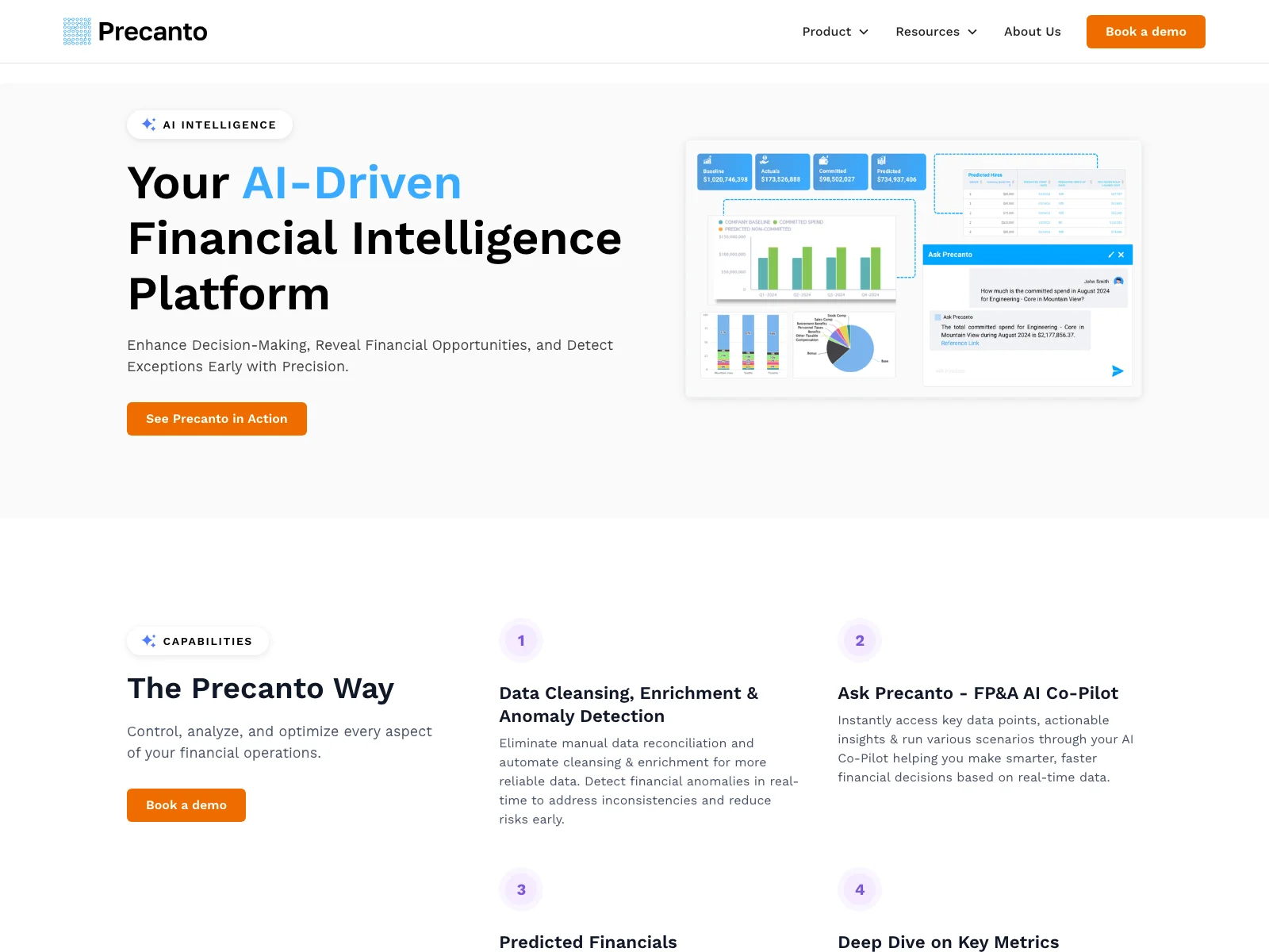 Precanto: AI-Driven Finance Intelligence Platform for Smarter Decisions