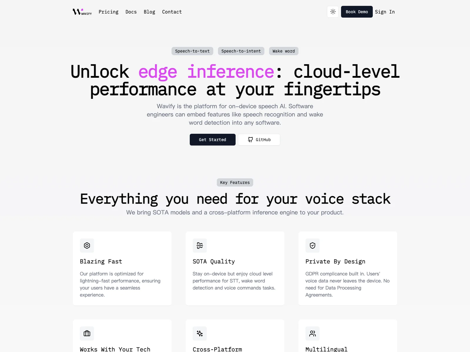 Wavify: Unlock On-Device Speech AI with Cloud-Level Performance