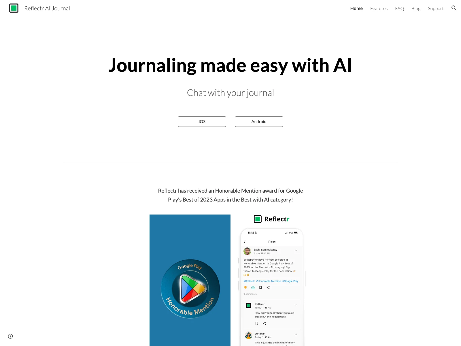 Reflectr AI Journal: Unlock Insights with AI-Powered Journaling