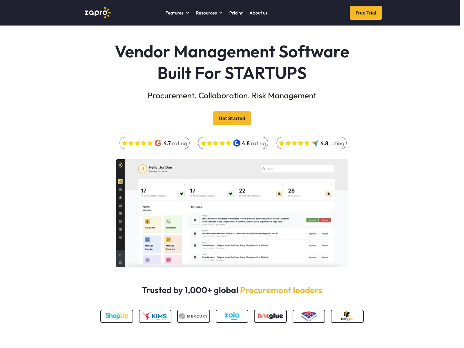 Zapro: The Ultimate Vendor Management Software