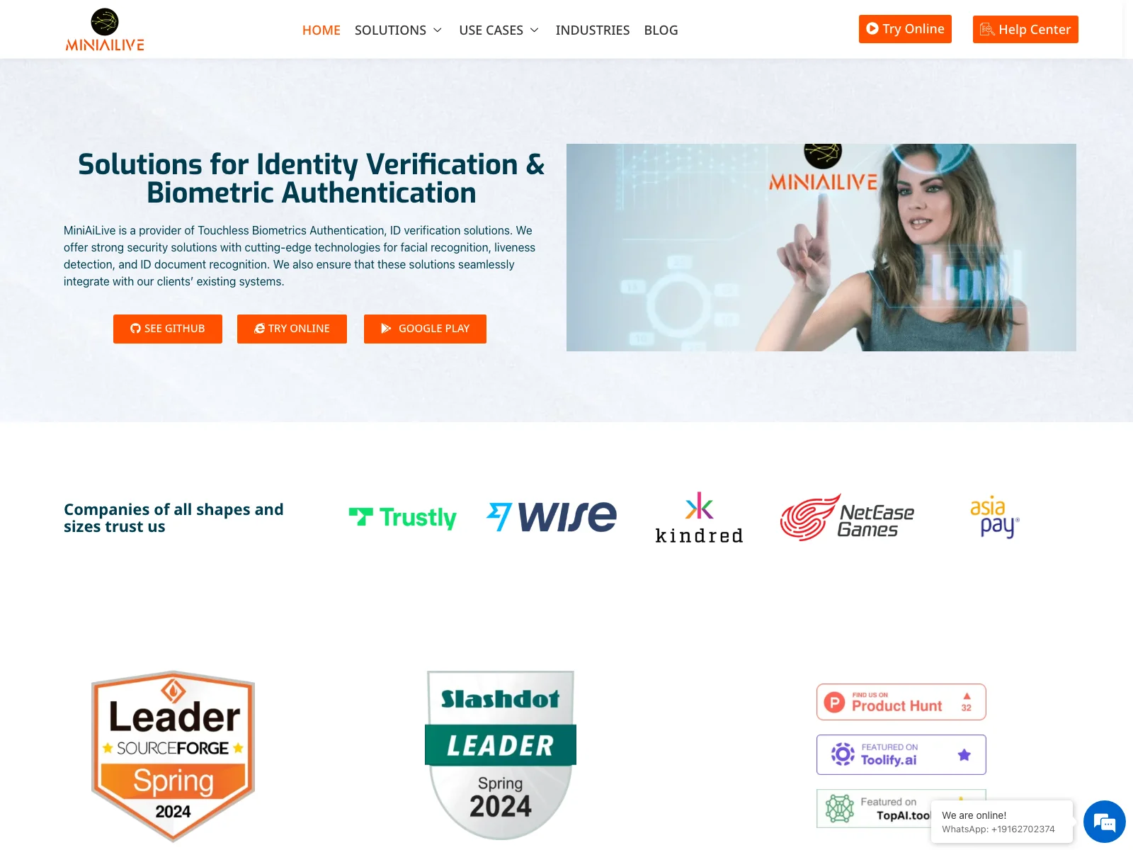 MiniAiLive: Advanced Identity Verification & Biometric Auth