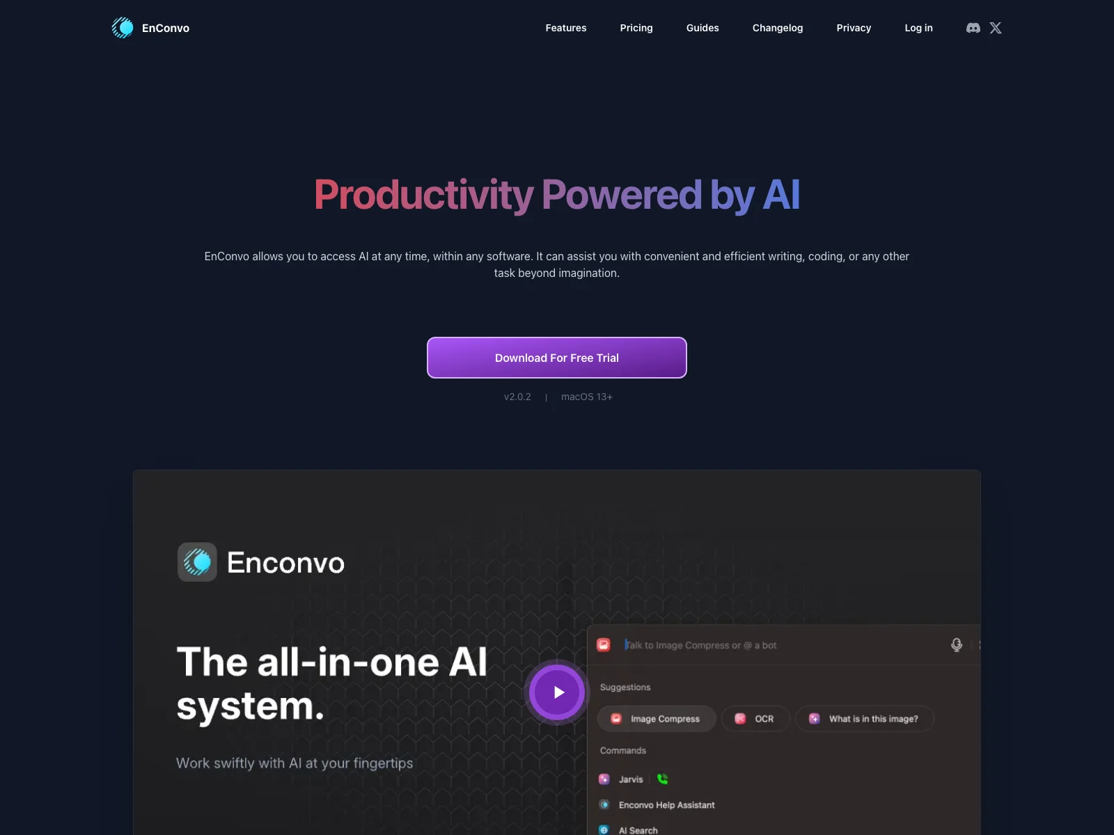 EnConvo - Unleashing AI's Potential for Productivity