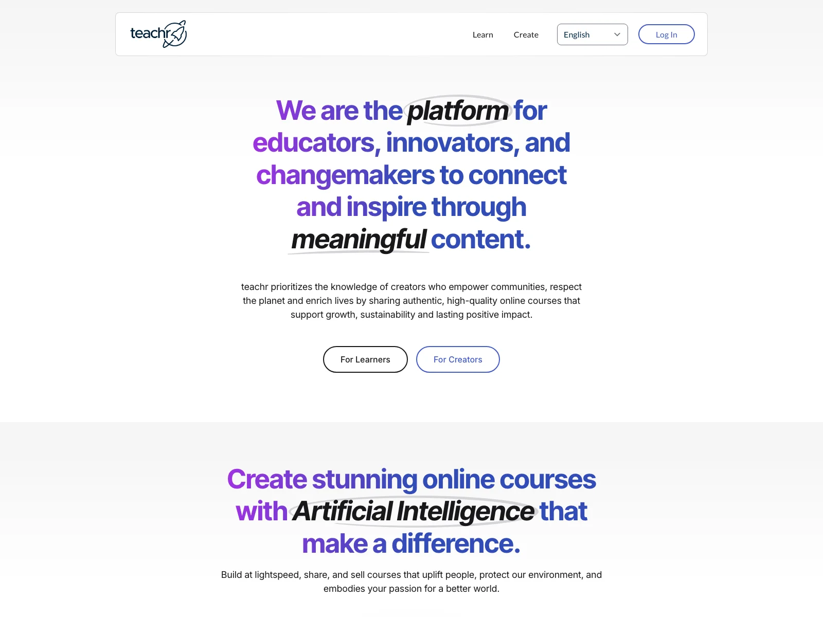 Create & Sell Impactful Courses with teachr's AI Tools