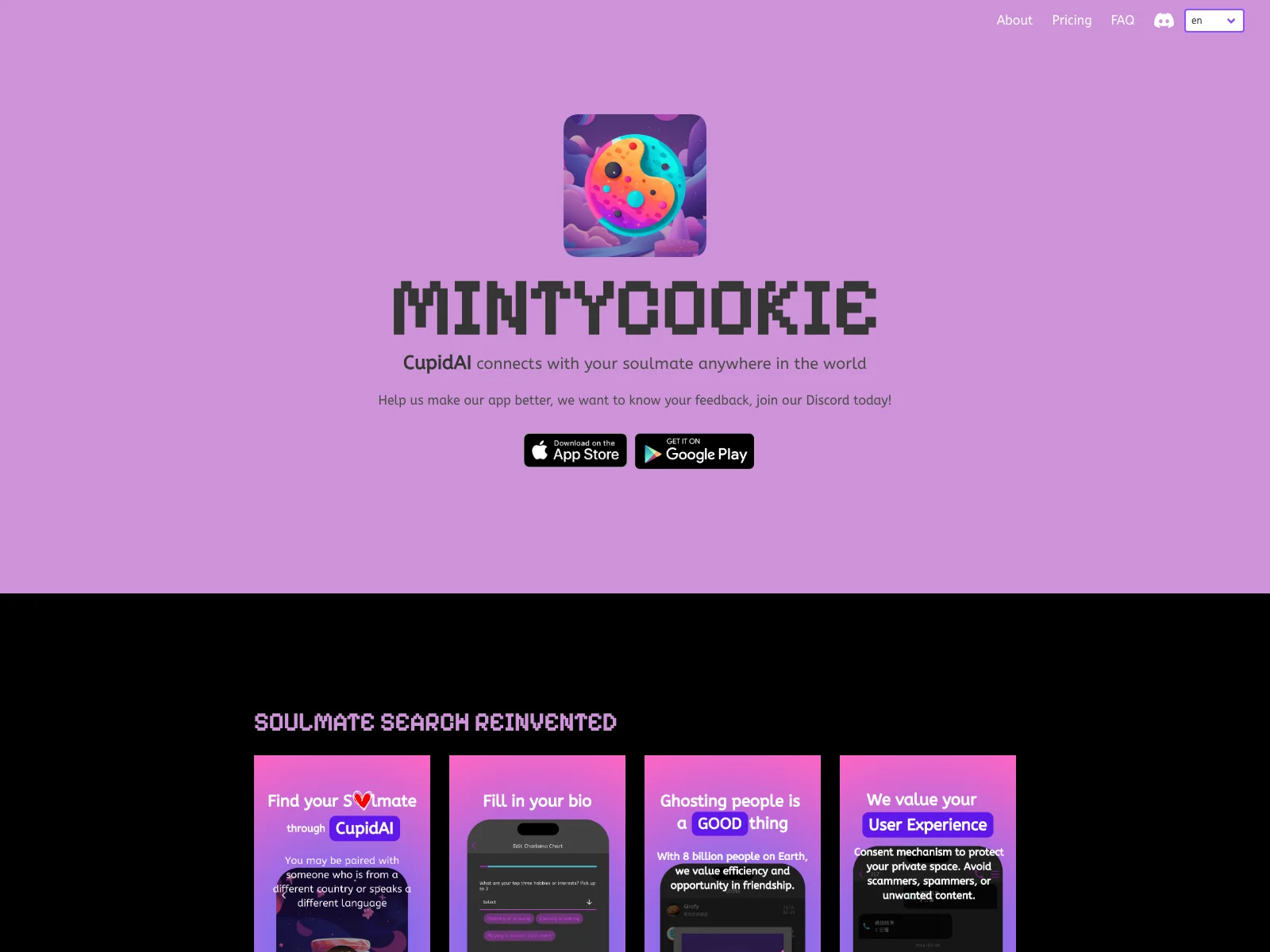 MintyCookie: Connect with Your Soulmate Globally