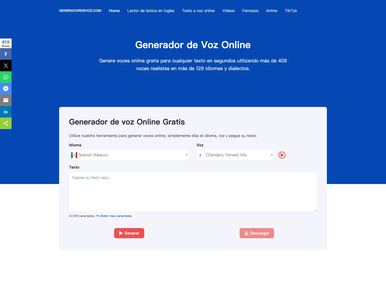 Generador de Voz Online Gratis: Voces Realistas y Más