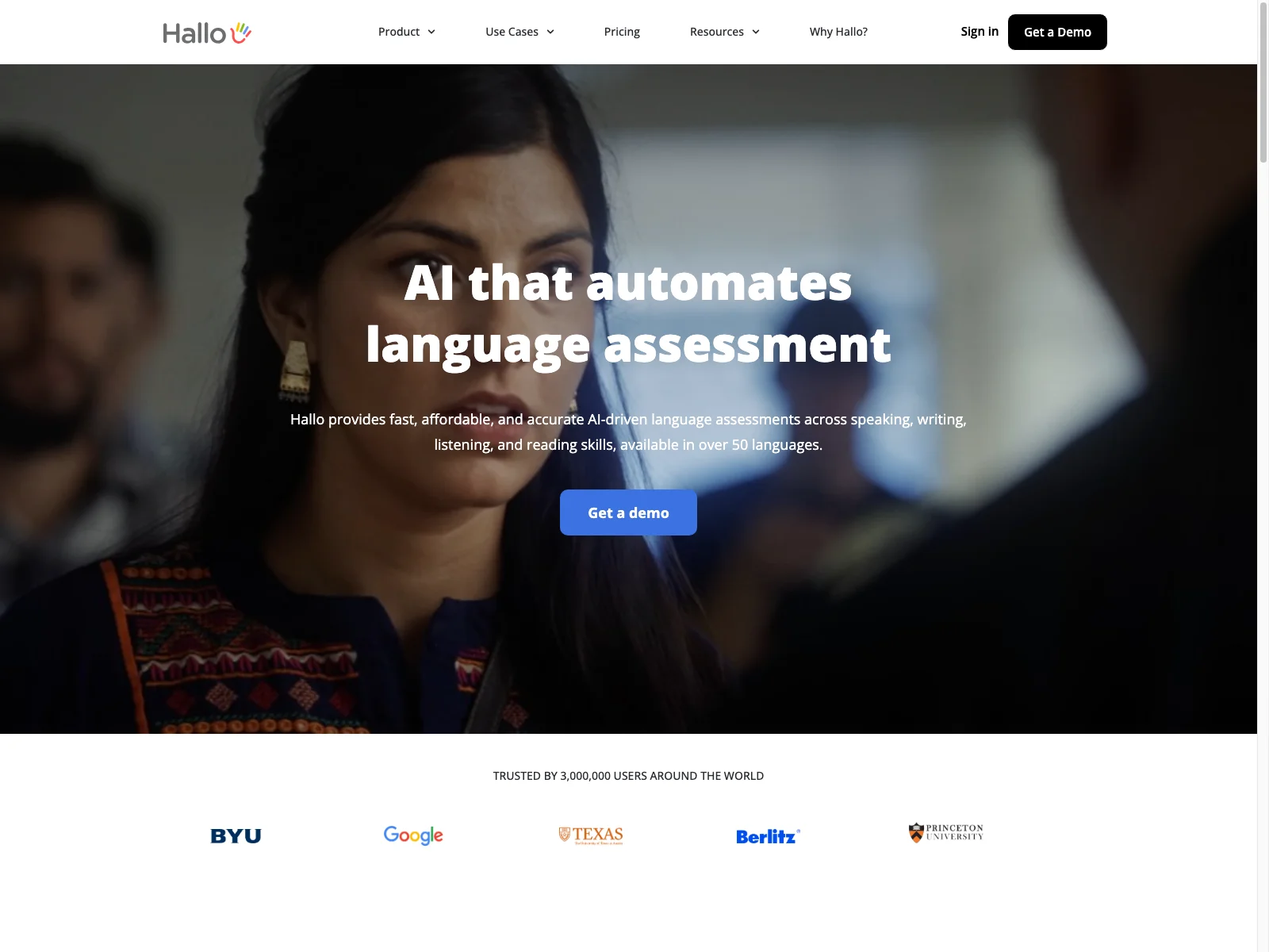 Hallo - The AI-Driven Language Assessment Revolution